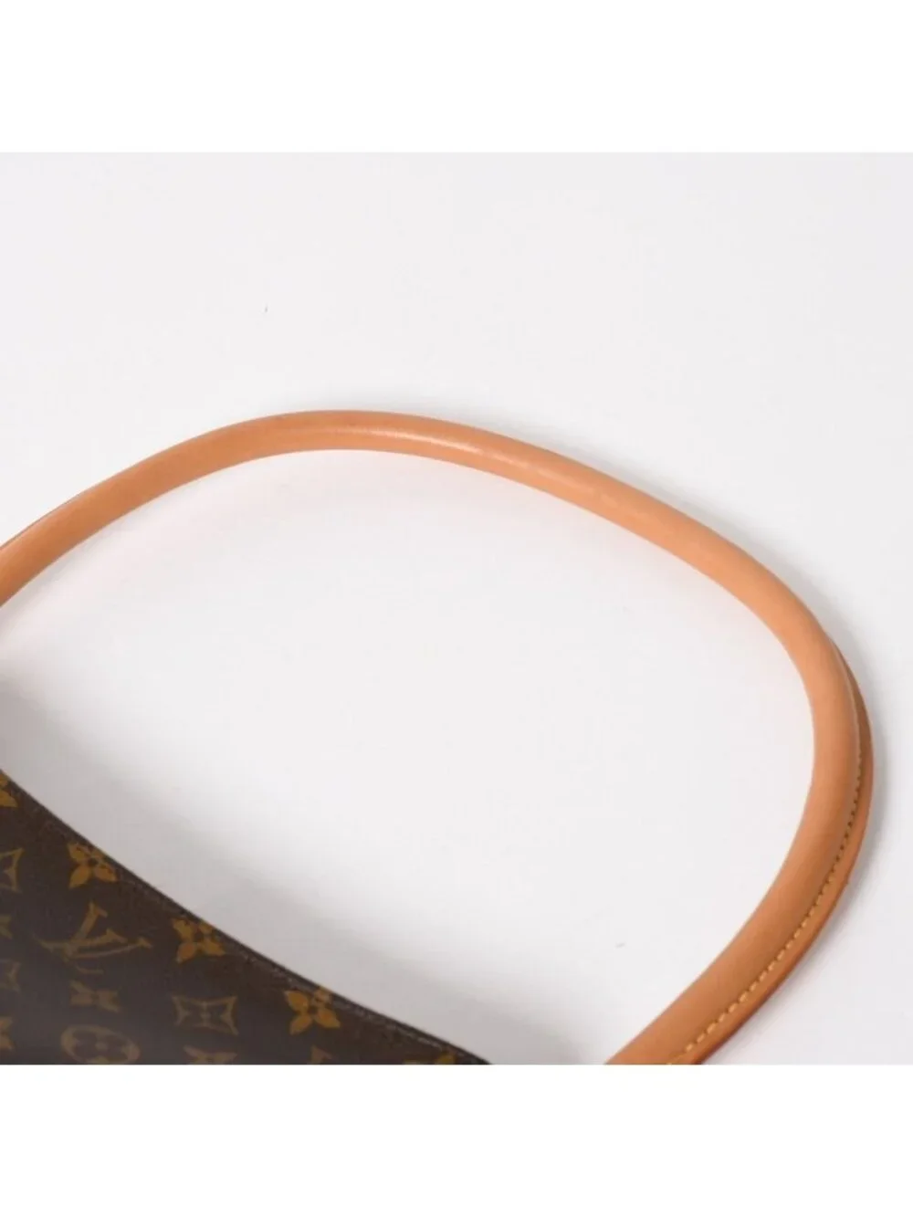 Louis Vuitton Looping MM Bag Monogram Leather Brown Gold